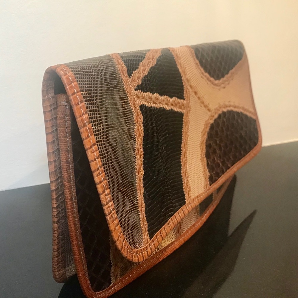 Carlos Falchi Patchwork clutch